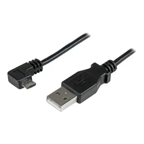 Startech .Com Cable De 0,5M Micro Usb Acodado A La Derecha Para Carga USBAUB50C USBAUB50CMRA img-1