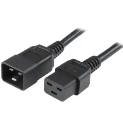 Cable Startech C19 a C20 1.8M, servicio pesado, 15A, negro (MPN PXTC19C20146, Cables De Poder) img-1