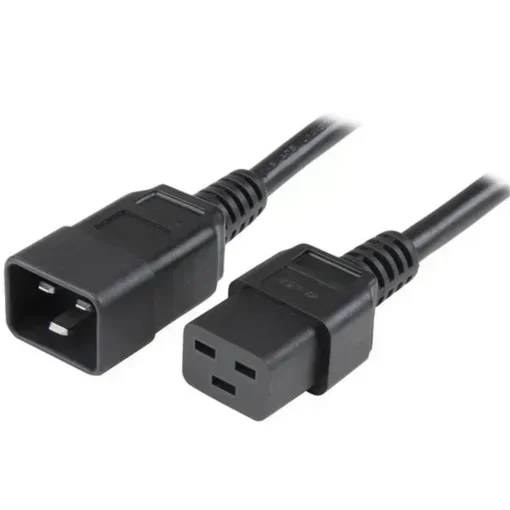 Cable Startech C19 a C20 1.8M, servicio pesado, 15A, negro (MPN PXTC19C20146, Cables De Poder) img-1