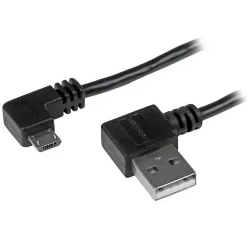 Startech .Com Cable De 1M Micro Usb Con Conector Acodado A La Derecha USB2AUB2RA1M img-1