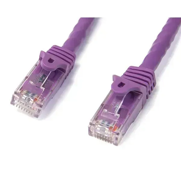 Startech .Com Cable De 2M Púrpura De Red Gigabit Cat6 Ethernet Rj45 Sin Enganche N6PATC2MPL img-1