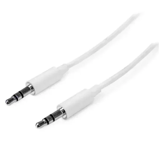 Startech .Com Cable De 3 Metros Delgado De Audio EstÉReo Mini Jack De MU3MMMSWH img-1