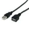 Cable de Extensión USB 2.0 Startech 3m, Macho a Hembra, 480 Mbit/s, Negro (MPN USBEXTAA10BK, Cables y accesorios para PC) img-1