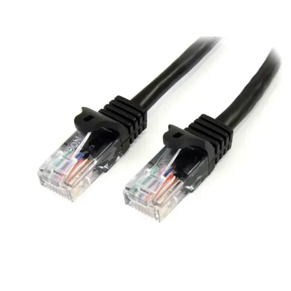 Startech .Com Cable De 5M De Red Ethernet Cat5E Rj45 Sin Traba Snagless Negro 45PAT5MBK img-1