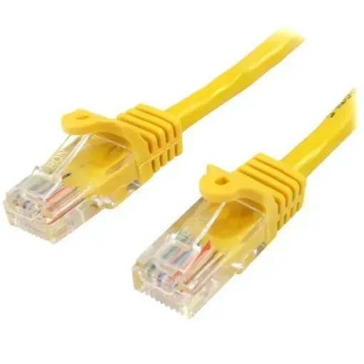 Startech .Com Cable De Red De 0.5M Amarillo Cat5E Ethernet Rj45 Sin Enganches 45PAT50CMYL img-1