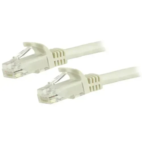 Startech .Com Cable De Red De 0.5M Blanco Cat6 Utp Ethernet Gigabit Rj45 Sin N6PATC50CMWH img-1