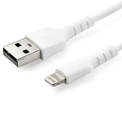 Startech .Com Cable Resistente Usb-A A Lightning De 2 M Blanco Cable De RUSBLTMM2M img-1