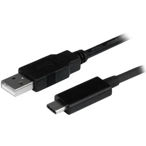 Cable USB-C Startech 1M, USB 2.0 A a C, Negro (MPN USB2AC1M, Accesorios para portátiles) img-1