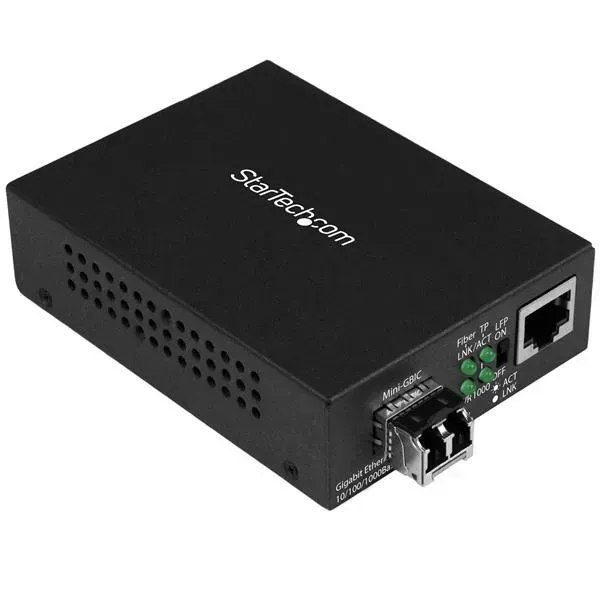 Startech .Com Conversor Compacto De Medios Ethernet Gigabit A Fibra Multimodo Lc MCM1110MMLC