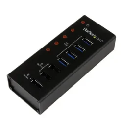 Startech .Com Hub Concentrador Usb 3.0 De 4 Puertos Y 3 Puertos De Carga Usb ST4300U3C3 img-1