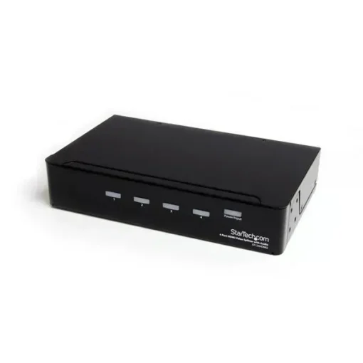 Startech .Com Multiplicador Hdmi De 4 Puertos Y Amplificador De Señal Splitter ST124HDMI2