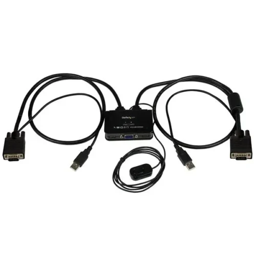 Startech .Com Switch Conmutador Kvm De Cable Con 2 Puertos Vga Usb Alimentado SV211USB img-1