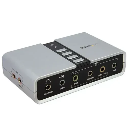 Startech .Com Tarjeta De Sonido 7.1 Usb Externa Adaptador Conversor Puerto Spdif ICUSBAUDIO7D img-1