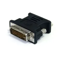 Startech Adaptador Conversor Dvi-I A Vga Dvi-I Macho Hd15 Hembra Negro (MPN DVIVGAMFBK, Cables, adaptadores y accesorios para pantallas) img-1