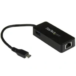 Startech Adaptador De Red Gigabit Usb-C Con Puerto Usb Extra Adaptador (MPN US1GC301AU, Adaptadores, HUBs y Dockings) img-1