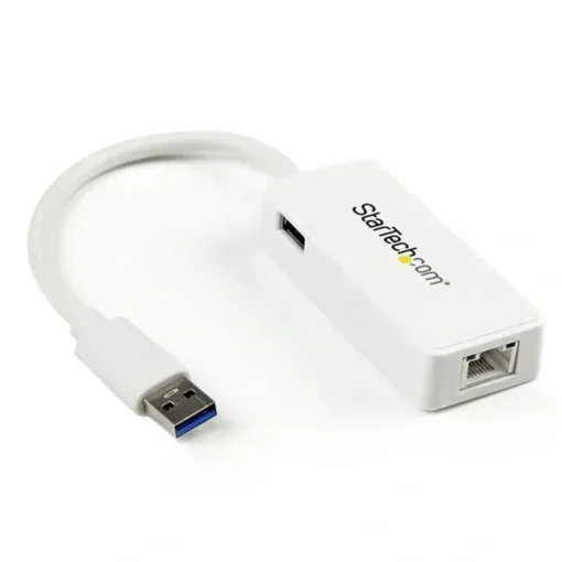 Startech Adaptador Tarjeta De Red Nic Externa Usb 3.0 De 1 Puerto Gigabit Ether (MPN USB31000SPTW, Adaptadores y Accesorios De Red) img-1