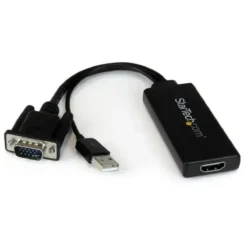 Adaptador VGA a HDMI Startech , USB, hasta 1080p, audio incluido (MPN VGA2HDU, Cables, adaptadores y accesorios para pantallas) img-1