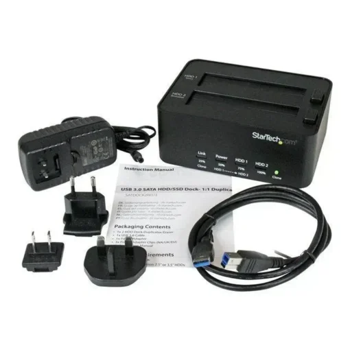 Startech Base Duplicador Autonomo USB 3.0 de Discos Duros (MPN SATDOCK2REU3, Discos externos) img-1