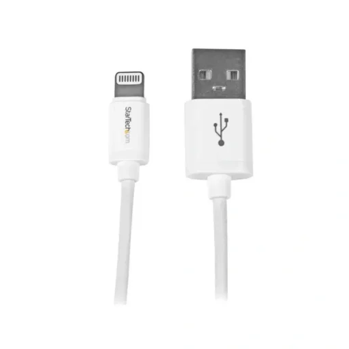 Startech Cable 30Cm Lightning Usb Blanco (MPN USBLT30CMW, Accesorios para portátiles) img-1