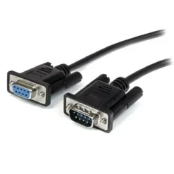 Cable Serial StarTech 0.5m, DB9 Macho/Hembra, Extensión RS232 (MPN MXT10050CMBK, Cables, adaptadores y accesorios para pantallas) img-1