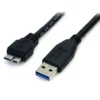 Cable USB 3.0 Micro B a A 50cm, SuperSpeed, Startech, Negro, Macho/Macho (MPN USB3AUB50CMB, Cables y accesorios para PC) img-1