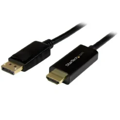 Cable Startech DisplayPort a HDMI 4K, 1m, Negro (MPN DP2HDMM1MB, Cables, adaptadores y accesorios para pantallas) img-1