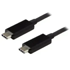 Cable USB-C Startech 1M, USB 3.1 Gen 2, 10Gbps, macho/macho, negro (MPN USB31CC1M, Cables y accesorios para PC) img-1