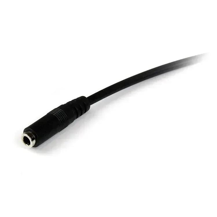 Cable negro de extension alargador audio mini Jack 3.5 mm Macho a macho 3  metros
