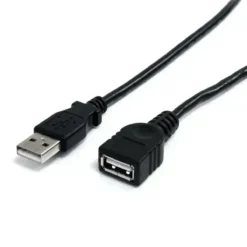 Cable Extensión USB Startech 0.91m USB 2.0 Macho a Hembra, Negro (MPN USBEXTAA3BK, Cables y accesorios para PC) img-1