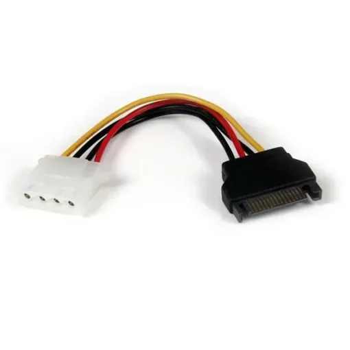 Startech Cable De Alimentación De 15Cm Adaptador Molex Lp4 A Sata Hembra A Macho LP4SATAFM6IN img-1