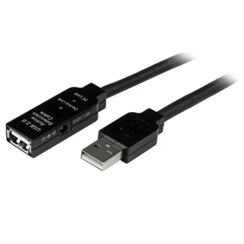 Startech Cable De Extensión Usb , Usb-A Macho A Usb-A Hembra, Largo 25M, Negro USB2AAEXT25M img-1