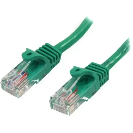 Startech Cable De Red De 5M Verde Cat5E Ethernet Rj45 Sin Enganches Extremo (MPN 45PAT5MGN, Cables De Red) img-1