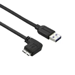 Cable Startech Micro USB 3.0 0.5M, Ángulo Izquierda, USB A (MPN USB3AU50CMLS, Cables y accesorios para PC) img-1