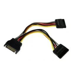 Startech Cable Sata Splitter De Alimentación 15Cm (MPN PYO2SATA, Adaptadores y cables internos para PC) img-1