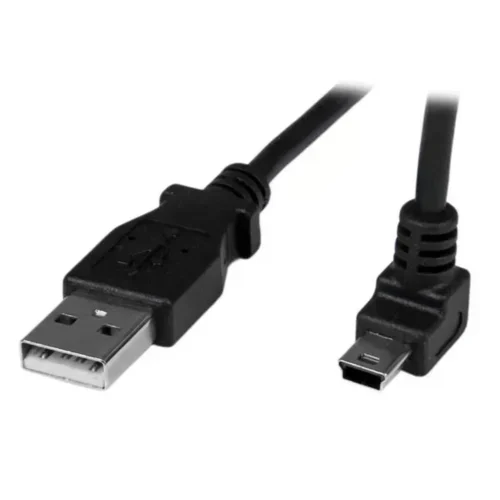 Startech Cable USB A a Mini USB, 1 m, Ángulo Superior, Versión 2.0, Negro (MPN USBAMB1MU, Cables y accesorios para PC) img-1