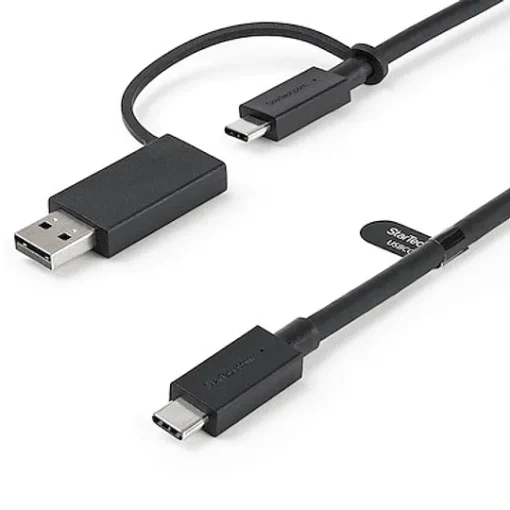 Startech Cable Usb-C De 1M Con Llave Adaptador (Dongle) A Usb-A Cable Híbrido USBCCADP