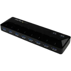 Startech Concentrador Usb 3.0 De 10 Puertos Hub Con Puertos De Carga Y (MPN ST103008U2C, Adaptadores, HUBs y Dockings) img-1