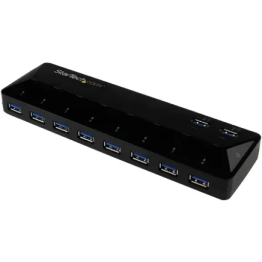 Startech Concentrador Usb 3.0 De 10 Puertos Hub Con Puertos De Carga Y ST103008U2C