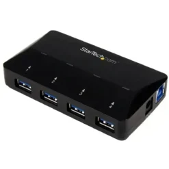 Startech Concentrador Usb 3.0 De 4 Puertos Con Puertos De Carga Y Sincronización (MPN ST53004U1C, Adaptadores, HUBs y Dockings) img-1