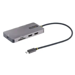 Dock Station Startech USB-C, HDMI 4K, 3xUSB-A, 100W PD, RJ-45, SD (MPN 127B-USBC-MULTIPORT, Adaptadores, HUBs y Dockings) img-1