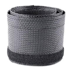 Manga Gestión Cables Startech 3M, Nylon/Poliéster, Negra, Flexible (MPN WKSTNCMFLX, Herramientas para Cableado) img-1