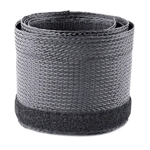 Manga Gestión Cables Startech 3M, Nylon/Poliéster, Negra, Flexible (MPN WKSTNCMFLX, Herramientas para Cableado) img-1