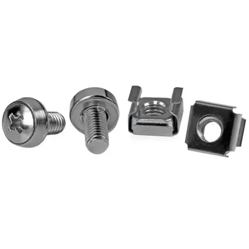 Tornillos y Tuercas Startech M6, 50 piezas, Acero Inoxidable (MPN CABSCREWM6, Racks) img-1