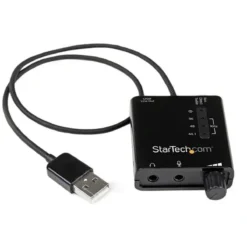 Startech Tarjeta De Sonido EstÉReo Usb Externa Adaptador Conversor (MPN ICUSBAUDIO2D, Tarjetas de expansión PCI para PC) img-1