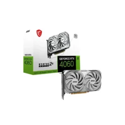 Tarjeta De Video MSI 8GB, GDDR6, 128bit GEFORCE RTX 4060 VENTUS 2X WHITE 8G OC img-1