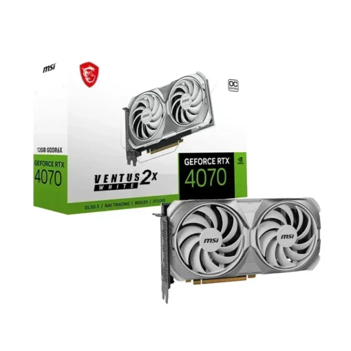 Tarjeta De Video MSI 12GB, GDDR6X (MPN GEFORCE RTX 4070 VENTUS 2X WHITE 12G OC, Tarjetas gráficas para PC) img-1