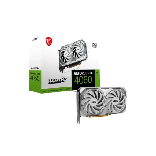 Tarjeta De Video MSI Geforce Rtx 4060 Ventus 2X Blanco Oc De 8Gb Gddr6 (MPN 912-V516-030, Tarjetas gráficas para PC) img-1