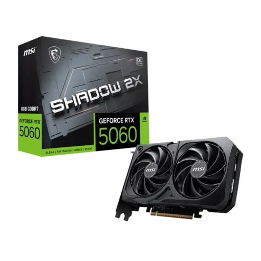 Tarjeta De Video Msi Geforce Rtx 5060 Shadow 2X Oc De 8Gb Gddr7 (MPN RTX 5060 8G SHADOW 2X OC, Tarjetas gráficas para PC) img-1