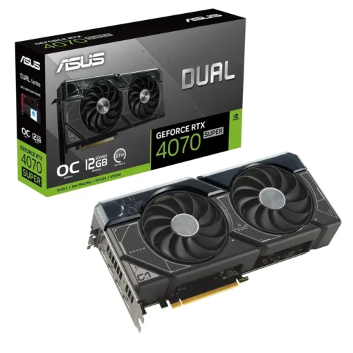 Tarjeta Gráfica ASUS DUAL GeForce RTX 4070 SUPER OC Edition 12GB GDDR6X (MPN DUAL-RTX4070S-O12G, Tarjetas gráficas para PC) img-1