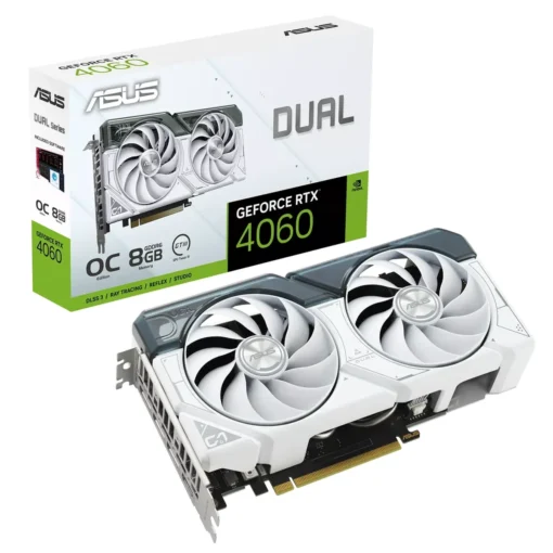 Tarjeta Gráfica ASUS Dual GeForce RTX 4060 V2 OC Edition 8GB GDDR6 White (MPN 90YV0JC4-MVAA00, Tarjetas gráficas para PC) img-1